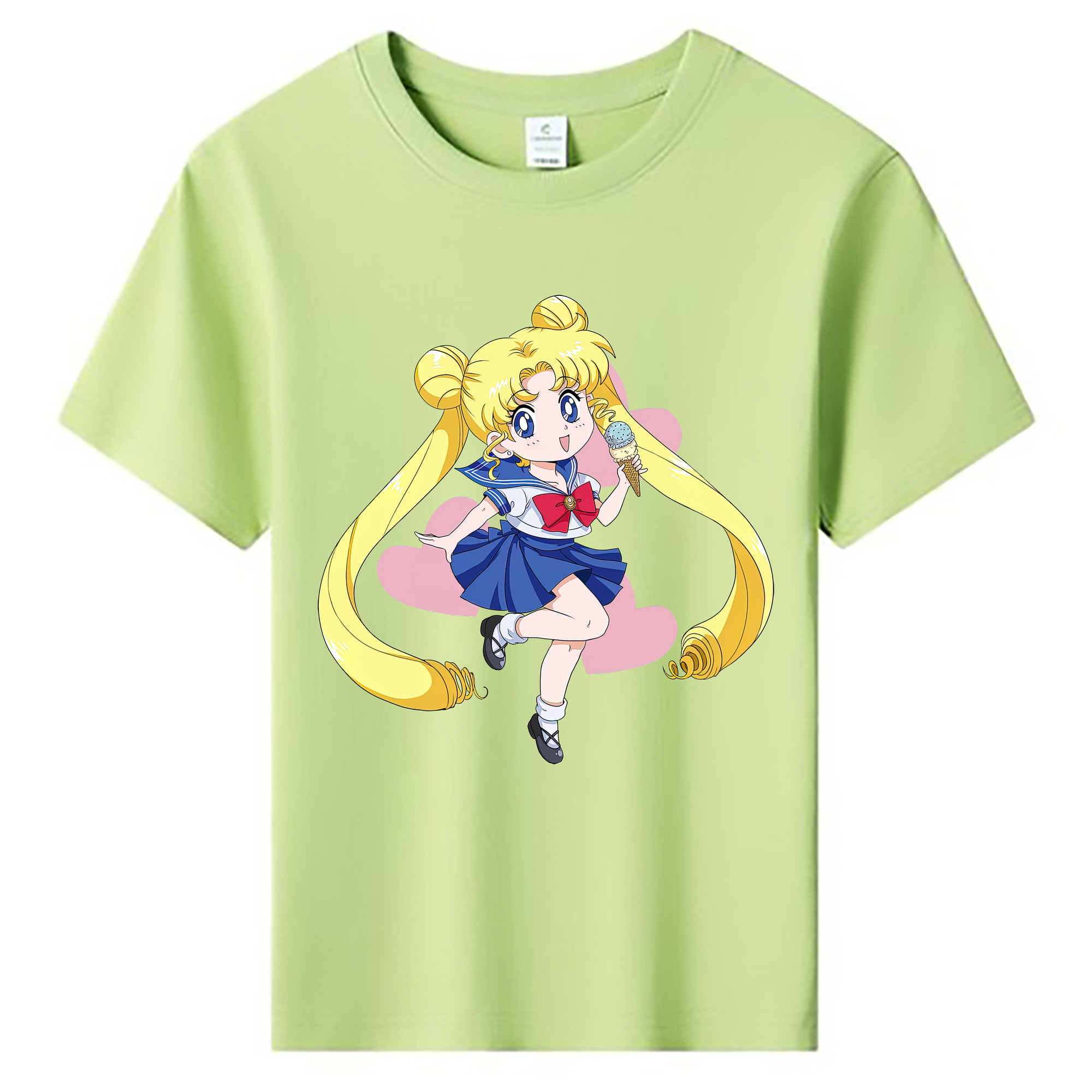 （画像用） 美少女戦士セーラームーン 愛野 美奈子 あいの みなこ Sailor Moon Aino Minako 綿100％キッズTシャツ（フロントプリント）